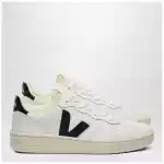 VEJA Sneakers V-10 in white and black leather