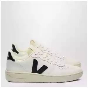 VEJA Sneakers V-10 in white and black leather