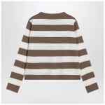 Max Mara Striped wool sweater with embroidery