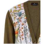 Etro Paisley Silk Insert Cardigan