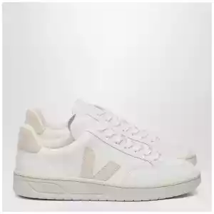 VEJA Sneakers V-12 in white and pink leather