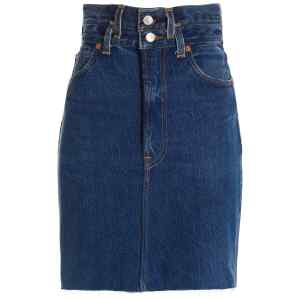 Re/Done Double Waisted Pencil Re Done X Levis Skirt