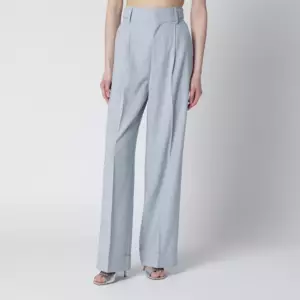 Alberta Ferretti Light blue trousers in viscose blend