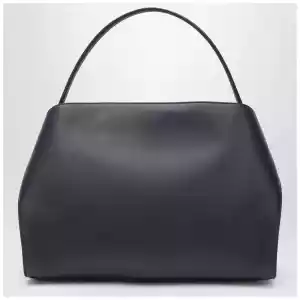 Ferragamo Navy and brown leather Hug Soft L handbag