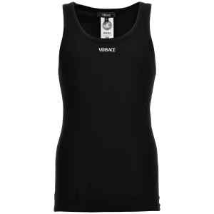 Versace Logo Embroidery Tank Top
