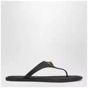 Versace Black Alia rubber sandals