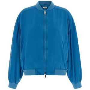 Versace Silk Poplin Blouson