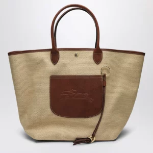 Longchamp Basket bag L Le Pliage artichoke brown