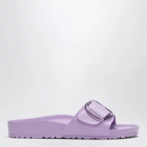 Birkenstock Madrid Big Buckle purple EVA slides