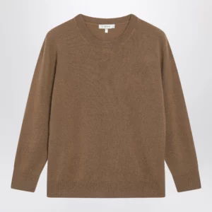 The Row Noler crewneck cashmere sweater in camel