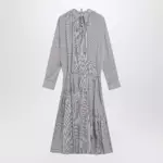 Dries Van Noten Striped shirt dress in cotton and silk
