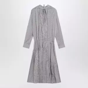 Dries Van Noten Striped shirt dress in cotton and silk