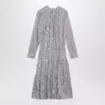 Dries Van Noten Striped shirt dress in cotton and silk