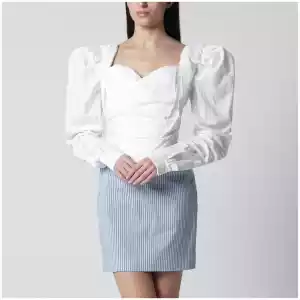 Vivienne Westwood Sunday corset top in white cotton