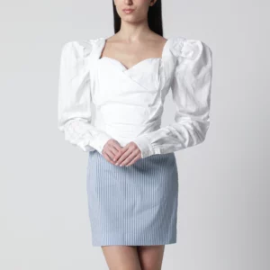 Vivienne Westwood Sunday corset top in white cotton