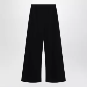 The Row Gala wide-leg crepe trousers in black