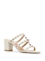 Valentino Garavani Rockstud Calfskin Leather Slide Sandal 60 Mm