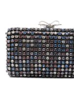 Self-Portrait Multi Crystal Chainmail Clutch