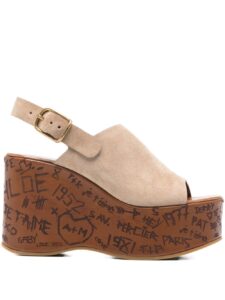 Chloé Maxime wedge sandals
