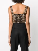 Dolce & Gabbana-Leopard-print cotton crop top