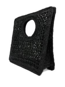 Jacquemus Le Petit Carre Spiaggia rafia handbag