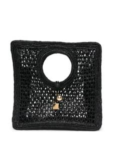 Jacquemus Le Petit Carre Spiaggia rafia handbag