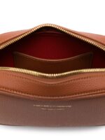 Emporio Armani logo-debossed leather camera bag