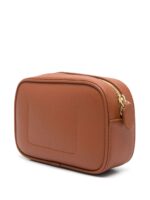 Emporio Armani logo-debossed leather camera bag