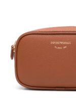 Emporio Armani logo-debossed leather camera bag