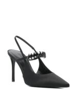 Emporio Armani Satin slingback pumps