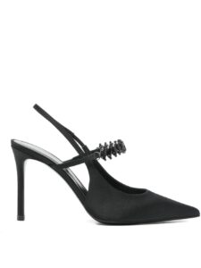 Emporio Armani Satin slingback pumps