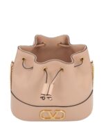 Valentino Garavani Mini Bucket Bag In Nappa With Vlogo Signature Chain
