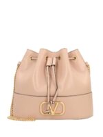Valentino Garavani Mini Bucket Bag In Nappa With Vlogo Signature Chain