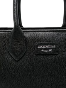 Emporio Armani Medium Shopper Bag With Palmellato Finish