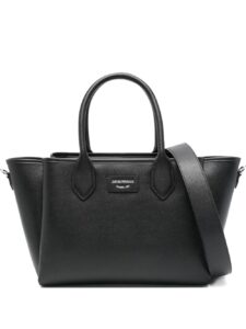 Emporio Armani Medium Shopper Bag With Palmellato Finish