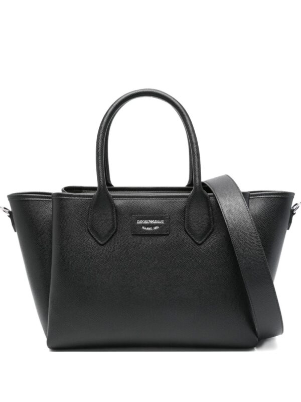 Emporio Armani Medium Shopper Bag With Palmellato Finish