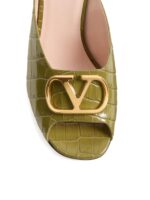 Valentino Garavani VLogo Signature Slide Sandal In Printed Calfskin 95MM