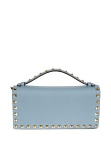 Valentino Garavani Rockstud Wallet With Chain In Grainy Calfskin