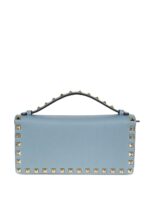 Valentino Garavani Rockstud Wallet With Chain In Grainy Calfskin