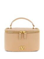 Valentino Garavani Vlogo Signature Mini Vanity Bag In Grainy Calfskin