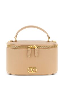 Valentino Garavani Vlogo Signature Mini Vanity Bag In Grainy Calfskin