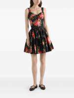 Dolce & Gabbana-bouquet rose mini skirt