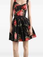 Dolce & Gabbana-bouquet rose mini skirt