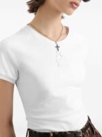 Dolce & Gabbana-logo-embroidered T-shirt