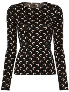 Marine Serre Moon crewneck top