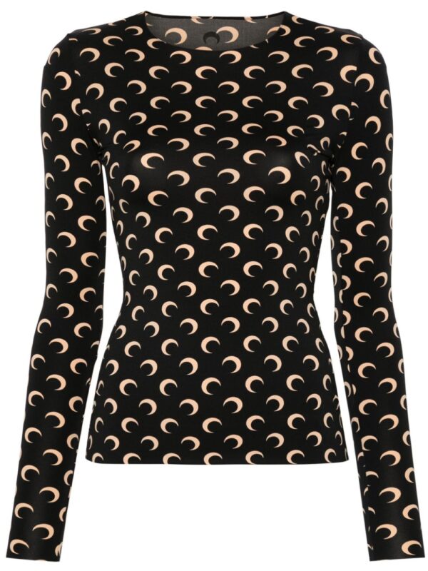 Marine Serre Moon crewneck top