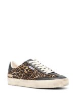 Golden Goose Soul Star in leopard-print pony skin Sneakers