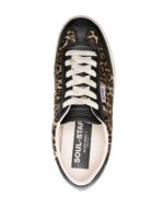 Golden Goose Soul Star Leopard-Print Pony Skin sneakers.