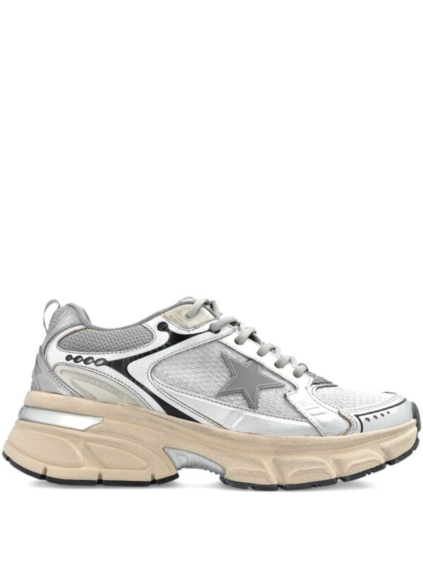 Golden Goose Lightstar Men's in grey mesh Sneakers