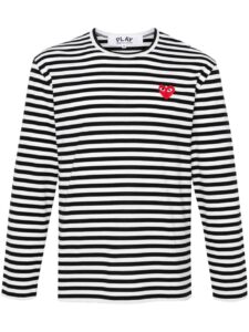 Comme Des Garcons Comme Des GarÃ§ons Striped cotton t-shirt